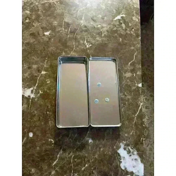 Vintage Metzke Christmas Bells pewter/tin box - Picture 3 of 4